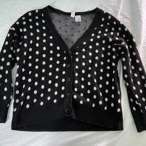 Black and White Pokka Dot Sweater